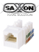 SAXXON M265C5W - MODULO JACK KEYSTONE RJ45 / 8 HILOS / CAT 5E / COMPATIBLE CON CALIBRES AWG 22-26 / COLOR BLANCO-Jacks y Plugs-SAXXON-Bsai Seguridad & Controles