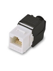 SAXXON M242C6 - MODULO JACK KEYSTONE RJ45 / ARMADO SIN HERRAMIENTA / 8 HILOS / CAT 6 / COMPATIBLE CON CALIBRES AWG 22-26 / COLOR BLANCO-Jacks y Plugs-SAXXON-Bsai Seguridad & Controles