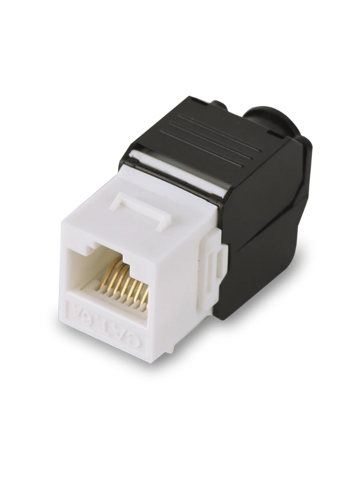 SAXXON M242C6 - MODULO JACK KEYSTONE RJ45 / ARMADO SIN HERRAMIENTA / 8 HILOS / CAT 6 / COMPATIBLE CON CALIBRES AWG 22-26 / COLOR BLANCO-Jacks y Plugs-SAXXON-TCE442031-Bsai Seguridad & Controles