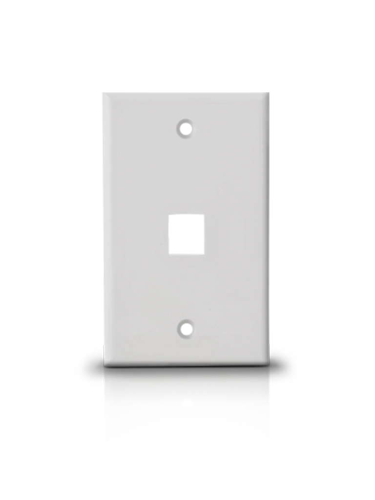 SAXXON A1751A - PLACA DE PARED / VERTICAL / 1 PUERTO TIPO KEYSTONE / COLOR BLANCO-Faceplate Y Cajas Universales-SAXXON-Bsai Seguridad & Controles