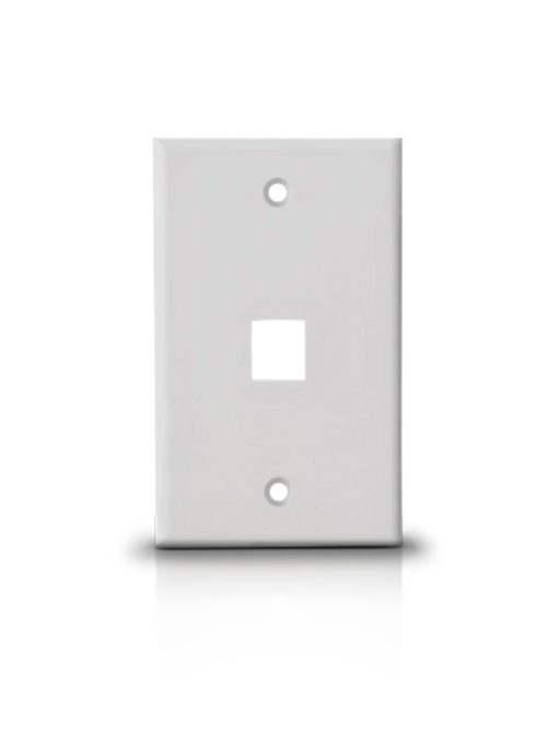 SAXXON A1751A - PLACA DE PARED / VERTICAL / 1 PUERTO TIPO KEYSTONE / COLOR BLANCO-Faceplate Y Cajas Universales-SAXXON-TCE339079-Bsai Seguridad & Controles