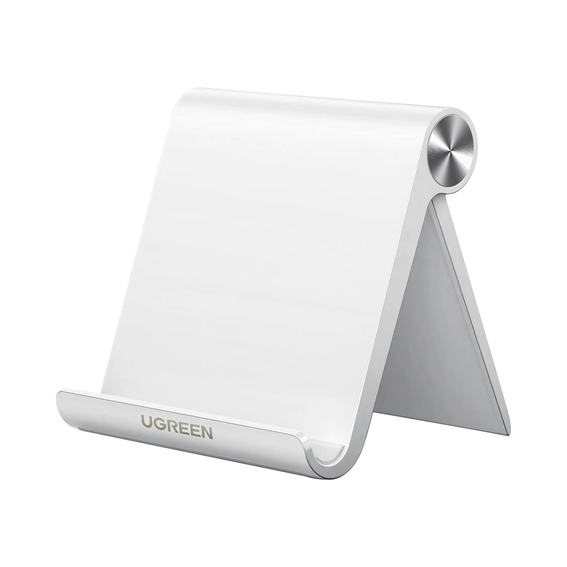 SOPORTE DE ESCRITORIO PARA TELEFONO CELULAR / AJUSTABLE DE 0° A 100° / GOMA ANTIARAÑAZOS / ANTIDESLIZANTE / AMPLIA COMPATIBILIDAD CON DISPOSITIVOS DE 4'' A 7.9'' / PLEGABLE / ABS / COLOR BLANCO-Accesorios Generales-UGREEN-Bsai Seguridad & Controles