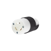CONECTOR INDUSTRIAL CON BLOQUEO DE MEDIA VUELTA / 15 A 250 V CA / 2 POLOS 3 HILOS / NEMA L6-15R / COLOR BLANCO Y NEGRO.-Área Eléctrica-HUBBELL-Bsai Seguridad & Controles