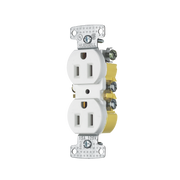 CONTACTO DUPLEX 15A 125V/ 2 POLOS 3 HILOS/ NEMA 5-15R/ COLOR BLANCO.-Herramientas-HUBBELL-Bsai Seguridad & Controles