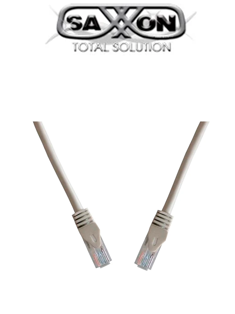 SAXXON P63UG- CABLE PATCH CORD UTP 3 METROS/ CAT 6/ COLOR GRIS-Patch Cord / Latiguillo-SAXXON-Bsai Seguridad & Controles