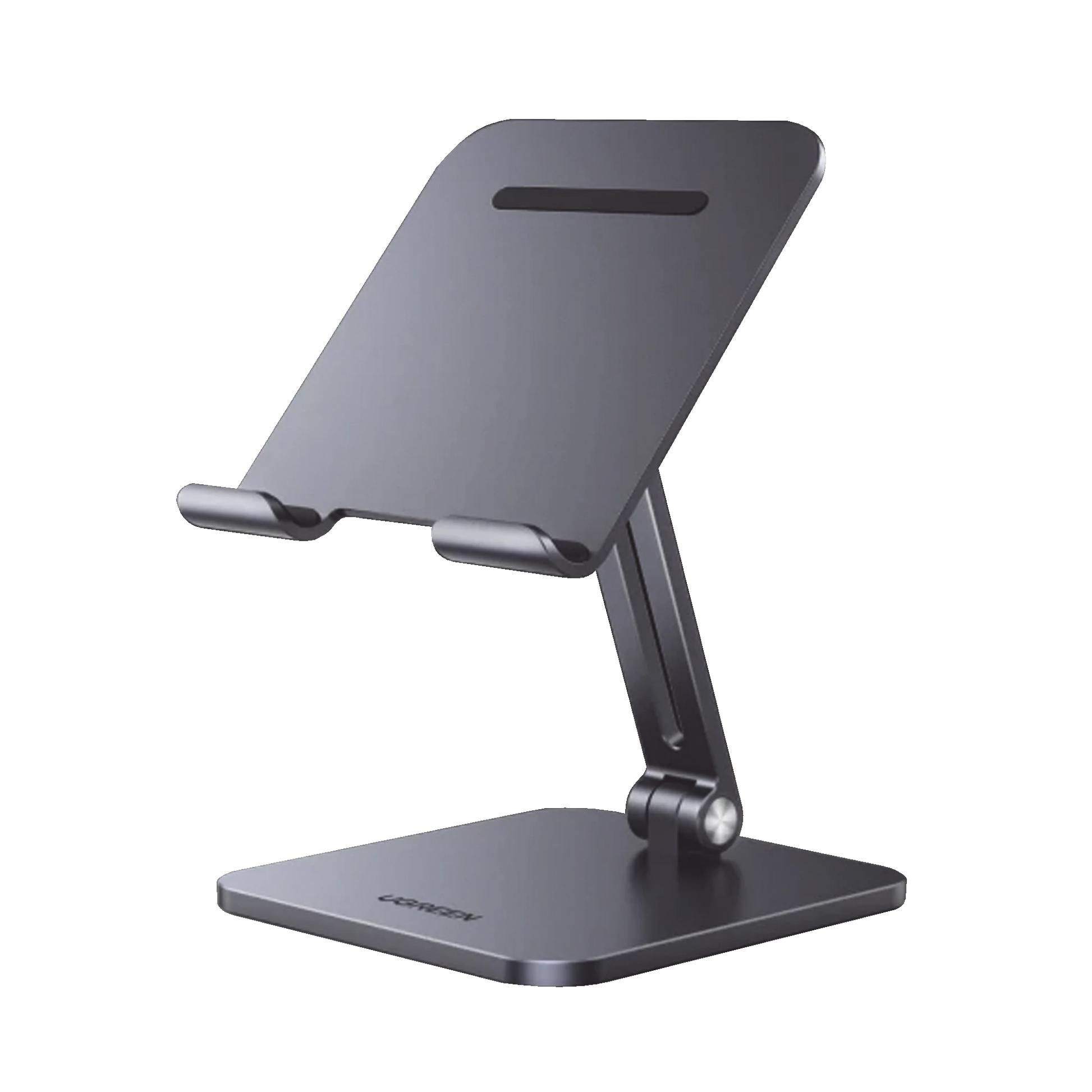 SOPORTE DE TELEFONO CELULAR & TABLET / PLEGABLE /ANGULO AJUSTABLE DE 180° Y 270° / BASE ANTIDESLIZANTE / PROTECCION E SILICONA / ALUMINIO / AMPLIA COMPATIBILIDAD CON DISPOSITIVOS DE 7.9'' A 12.9'' / COLOR GRIS-Accesorios-UGREEN-Bsai Seguridad & Controles