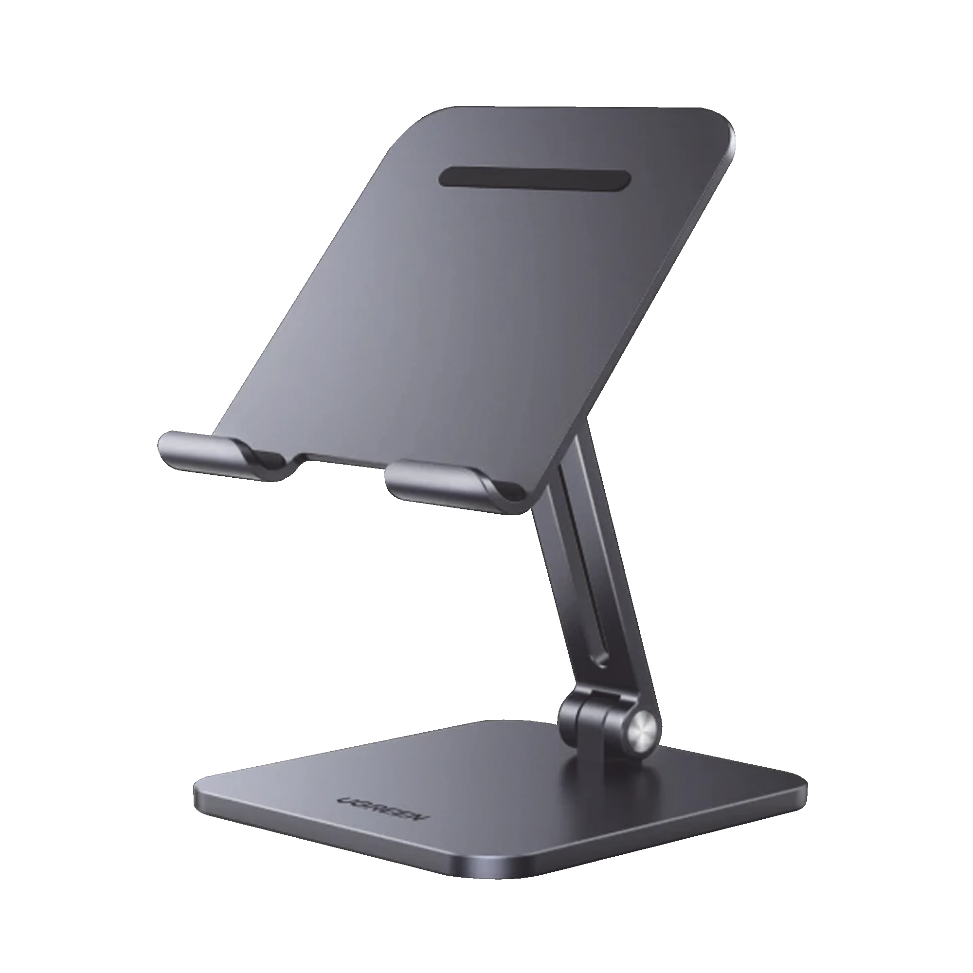 SOPORTE DE TELEFONO CELULAR & TABLET / PLEGABLE /ANGULO AJUSTABLE DE 180° Y 270° / BASE ANTIDESLIZANTE / PROTECCION E SILICONA / ALUMINIO / AMPLIA COMPATIBILIDAD CON DISPOSITIVOS DE 7.9'' A 12.9'' / COLOR GRIS-Accesorios-UGREEN-Bsai Seguridad & Controles
