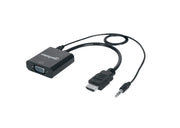 MANHATTAN 151559 - CONVERTIDOR HDMI A VGA / HDMI MACHO A VGA HEMBRA / CON AUDIO / COLOR NEGRO-Accesorios HDMI-MANHATTAN-Bsai Seguridad & Controles