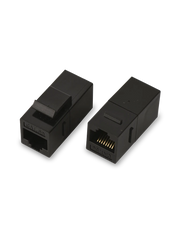SAXXON M225 - COPLE RJ45 / RJ45 HEMBRA A RJ45 HEMBRA / CAT 5E / COLOR NEGRO-Jacks y Plugs-SAXXON-Bsai Seguridad & Controles