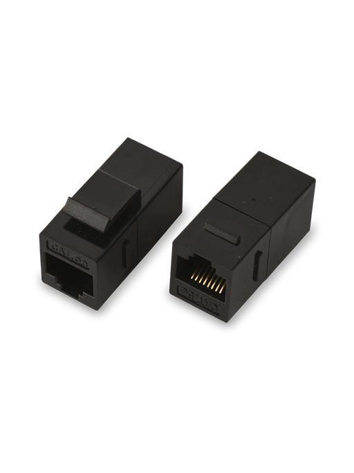 SAXXON M225 - COPLE RJ45 / RJ45 HEMBRA A RJ45 HEMBRA / CAT 5E / COLOR NEGRO-Jacks y Plugs-SAXXON-TCE442019-Bsai Seguridad & Controles