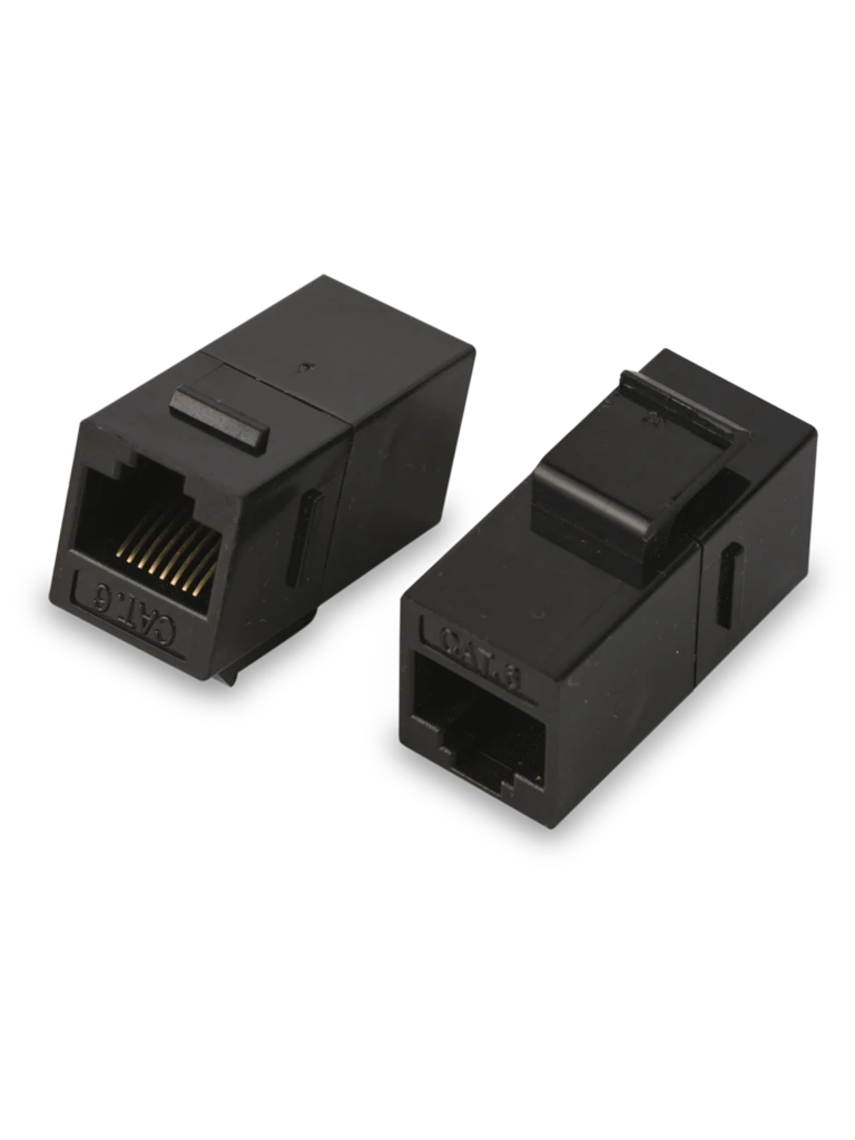 SAXXON M226 - COPLE RJ45 / RJ45 HEMBRA A RJ45 HEMBRA / CAT 6 / COLOR NEGRO-Jacks y Plugs-SAXXON-Bsai Seguridad & Controles