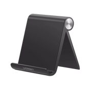 SOPORTE PARA TELEFONO CELULAR & TABLET / AJUSTABLE DE 0° A 100° / GOMA ANTIARAÑAZOS / ANTIDESLIZANTE / AMPLIA COMPATIBILIDAD CON DISPOSITIVOS DE 4'' A 7.9'' / PLEGABLE / ABS / COLOR NEGRO-Accesorios-UGREEN-Bsai Seguridad & Controles