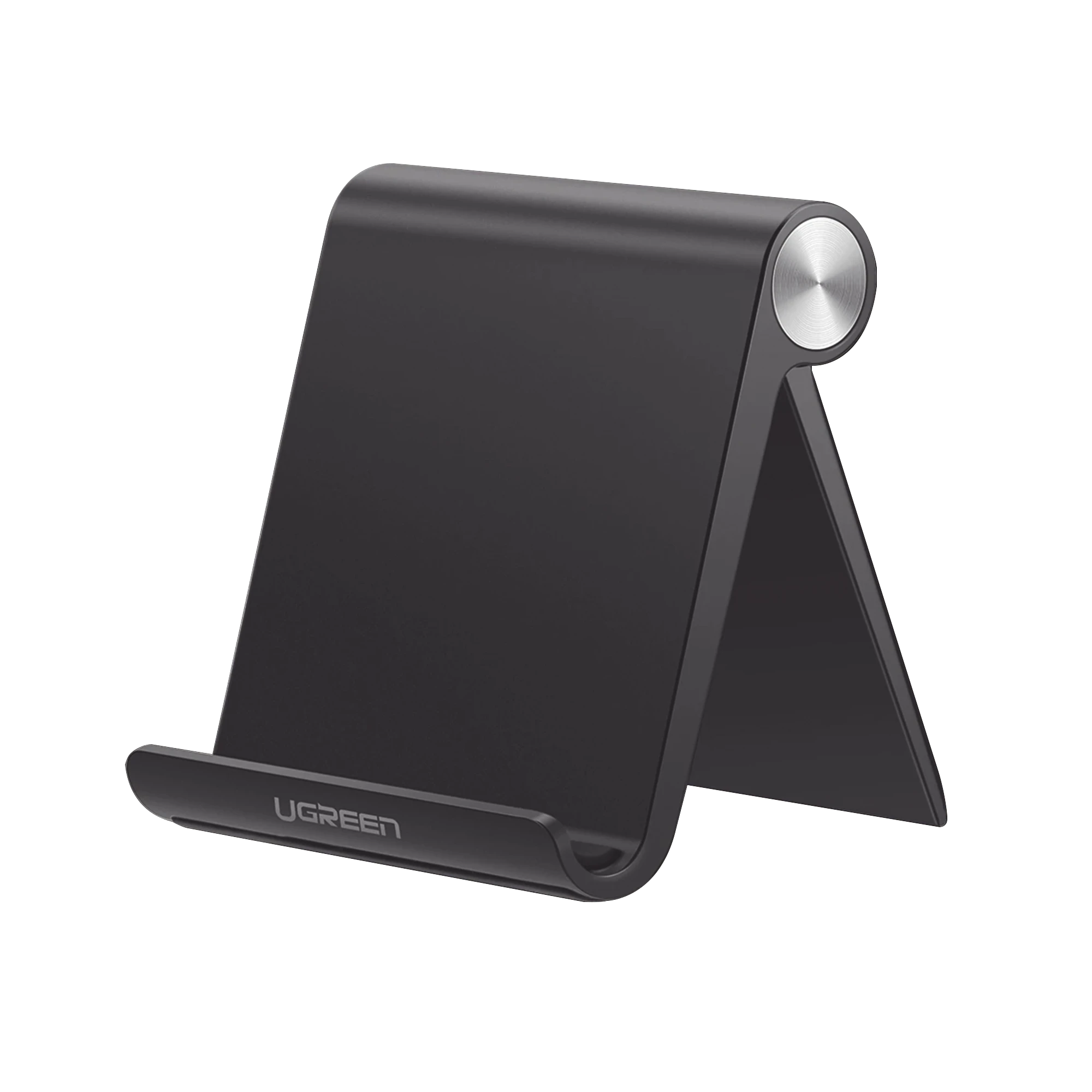 SOPORTE PARA TELEFONO CELULAR & TABLET / AJUSTABLE DE 0° A 100° / GOMA ANTIARAÑAZOS / ANTIDESLIZANTE / AMPLIA COMPATIBILIDAD CON DISPOSITIVOS DE 4'' A 7.9'' / PLEGABLE / ABS / COLOR NEGRO-Accesorios-UGREEN-Bsai Seguridad & Controles