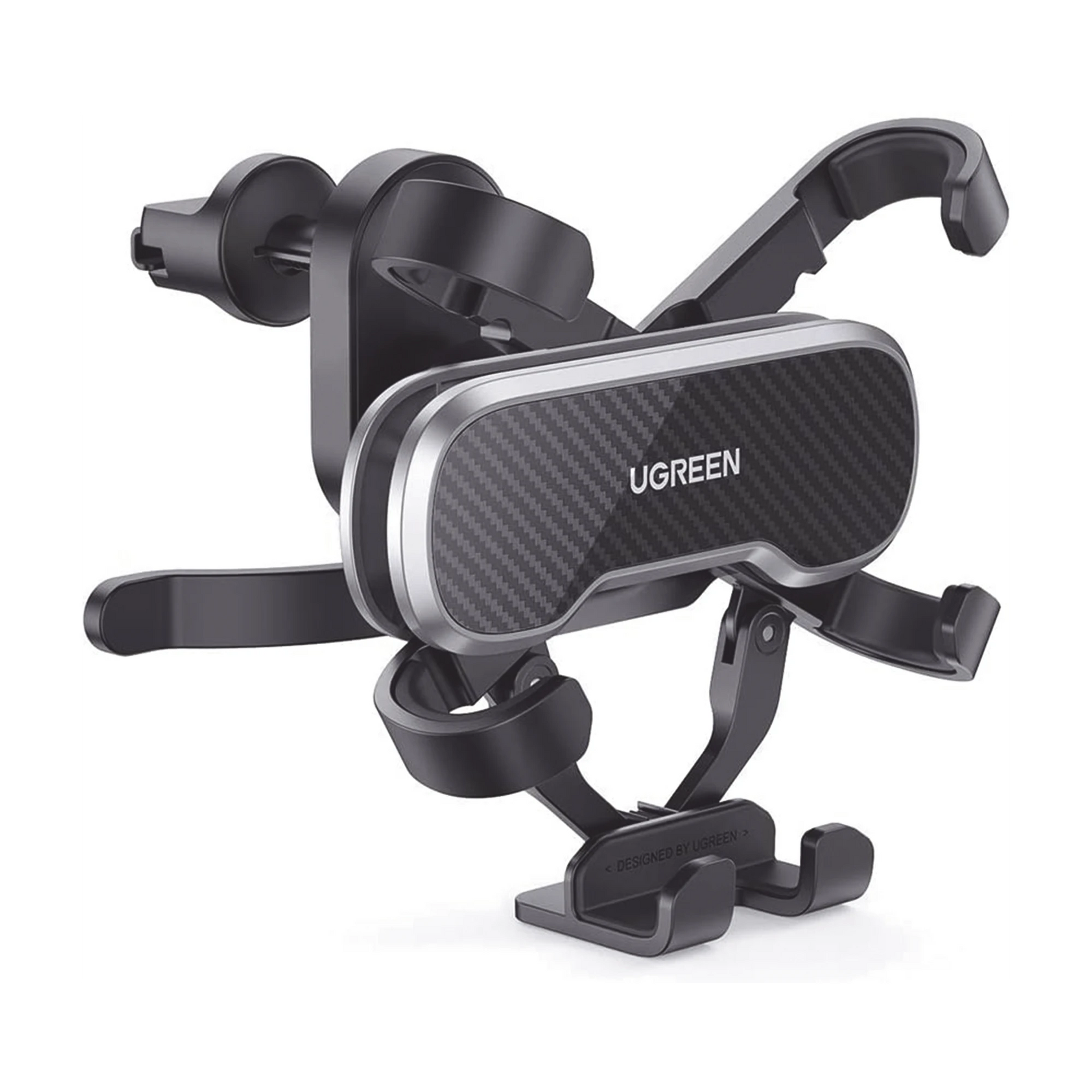 SOPORTE DE CELULAR PARA AUTOMÓVIL EN RENDIJA DE VENTILACIÓN / SISTEMA DE GRAVEDAD / ROTACION DE 360° / SISTEMA DE SUSPENSION POR GANCHO / PINZAS DE GOMA / AMPLIA COMPATIBILIDAD CON DISPOSITIVOS DE 4'' A 7'' / COLOR NEGRO-Accesorios-UGREEN-Bsai Seguridad & Controles