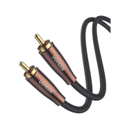 CABLE DE AUDIO COAXIAL MACHO A COAXIAL MACHO (S/PDIF) / 5.1 CANALES / DISEÑO DE BLINDAJE MULTIPLE / NÚCLEO DE COBRE / CAJA DE ALEACION DE COBRE / 2 METROS / COLOR NEGRO-Cables y Conectores-UGREEN-Bsai Seguridad & Controles