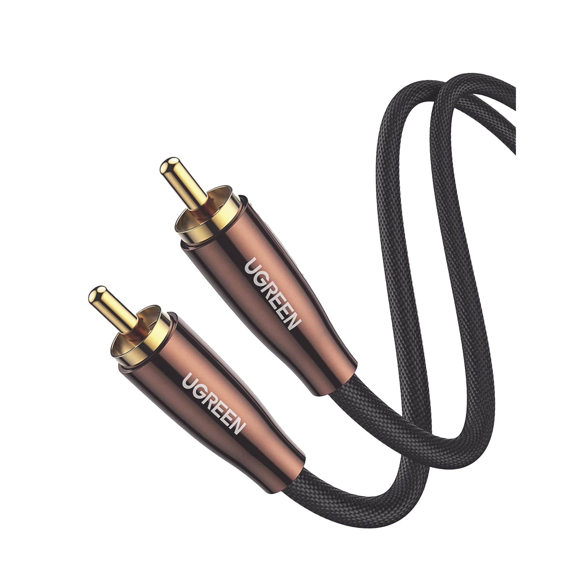 CABLE DE AUDIO COAXIAL MACHO A COAXIAL MACHO (S/PDIF) / 5.1 CANALES / DISEÑO DE BLINDAJE MULTIPLE / NÚCLEO DE COBRE / CAJA DE ALEACION DE COBRE / 2 METROS / COLOR NEGRO-Cables y Conectores-UGREEN-Bsai Seguridad & Controles