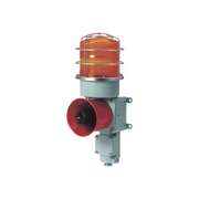 COMBINACIÓN DE BALIZA LED COLOR ÁMBAR CON SIRENA ELECTRÓNICA PARA APLICACIONES DE LA INDUSTRIA PESADA MÁX.114 DB A 24 VCD-Luces / Bocinas para la Industria y Edificios-QLIGHT-Bsai Seguridad & Controles