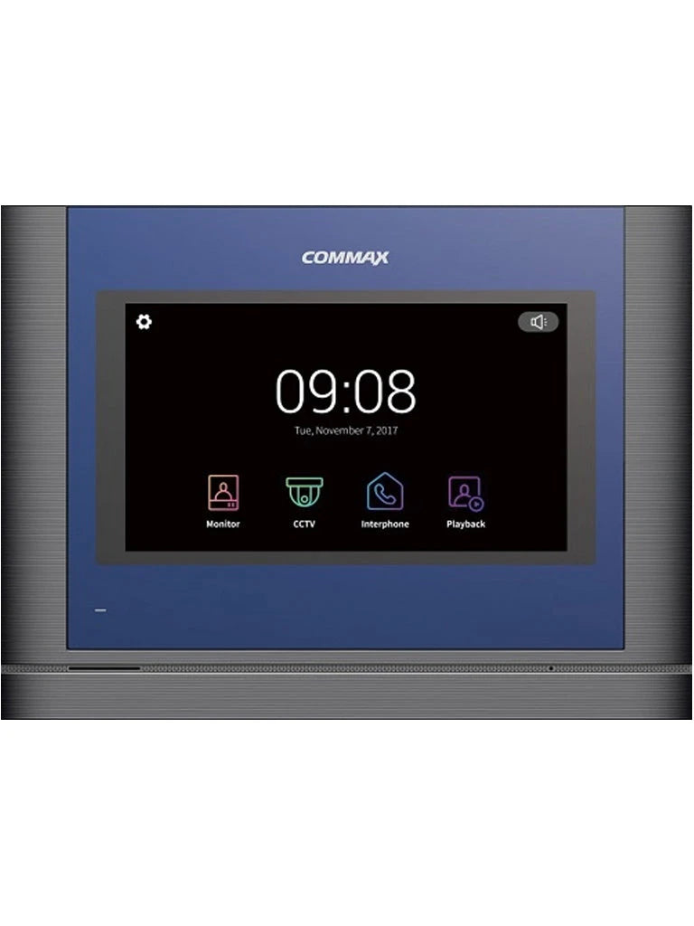 COMMAX CDV704MA - MONITOR MANOS LIBRES, TOUCH DE 7 PULGADAS COMPATIBLE CON FRENTE DRC4CP RESOLUCIÓN DE 1MP, CONEXIÓN DE HASTA 4 MONITORES, SOPORTA MICROSD PARA ALMACENAR FOTO Y VIDEO, FUNCIÓN DE INTERCOMUNICACIÓN Y 2 CÁMARAS AHD-Monitores-COMMAX-Bsai Seguridad & Controles