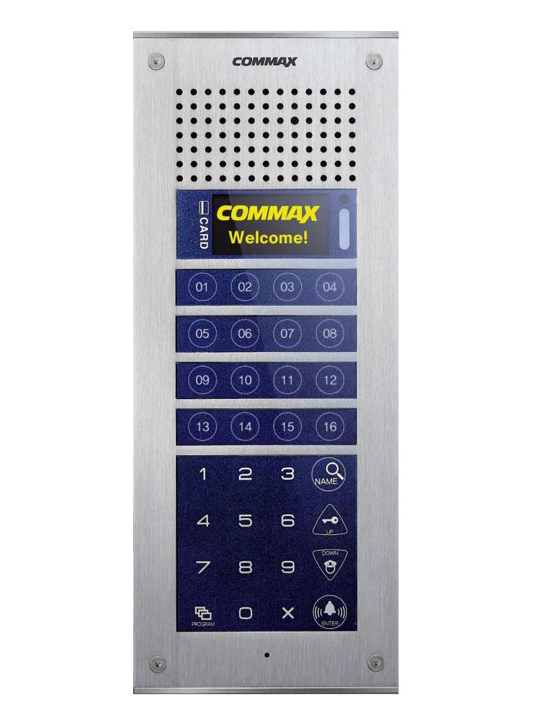COMMAX CMP4BCT - FRENTE DE CALLE PARA SOLUCIÓN DE APARTAMENTOS CON MODUM SIMPLE Y COMPLEJO, SOPORTA HASTA 300 MONITORES CDV Y CMV, COMPATIBLE CON ESTACIÓN DE GUARDIA-Frentes de Calle-COMMAX-Bsai Seguridad & Controles