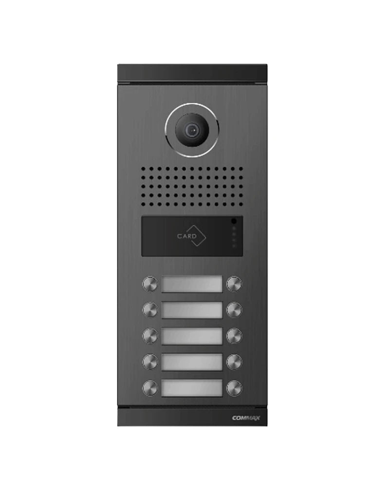 COMMAX DRC10MLRF1 - FRENTE DE CALLE PARA 10 APARTAMENTOS COMPATIBLE CON MONITORES COMMAX, CONEXIÓN DIRECTA A 4 HILOS AL MONITOR SIN DISTRIBUIDORES, SALIDAS NO Y NC PARA APERTURA DE PUERTA CON TARJETA MIFARE O DESDE MONITOR #ESM2024-Frentes de Calle-COMMAX-Bsai Seguridad & Controles