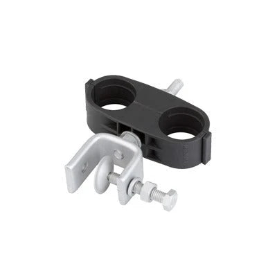 SUJETADOR DE PLÁSTICO CON SOPORTE DE ACERO INOXIDABLE PARA 2 CABLES DE 7/8"-Accesorios para Torres Arriostradas-ANDREW / COMMSCOPE-Bsai Seguridad & Controles