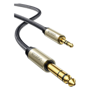 CABLE AUDIO ESTÉREO 3.5MM (1/8") TRS A 6.35MM (1/4") TS / 5 METROS / AUDIO DE HI-FI / TRENZA DE NYLON / BLINDAJE MÚLTIPLE / CAJA DE ALEACIÓN ZINC / NÚCLEO DE COBRE PURO / COMPATIBILIDAD UNIVERSAL-Audio, Video y Voceo-UGREEN-Bsai Seguridad & Controles