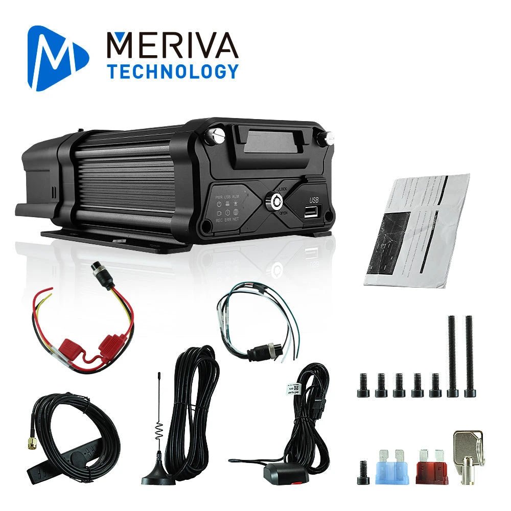 DVR MOVIL AHD MERIVA TECHNOLOGY MX3N-GW4 HIBRIDO / 4CH AHD / 4CH IP / 1080P / MÓDULO GPS / MÓDULO 3G 4G / MÓDULO WIFI / SOPORTA TARJETA SD CLASE 10 / SOPORTA DISCO DURO 2.5 PULGADAS / CONECTORES DIN DE AVIACIÓN 4 PINES Y 6 PINES / G-SENSOR / COMPATIBL...-Accesorios Videovigilancia-MERIVA TECHNOLOGY - STREAMAX-Bsai Seguridad & Controles
