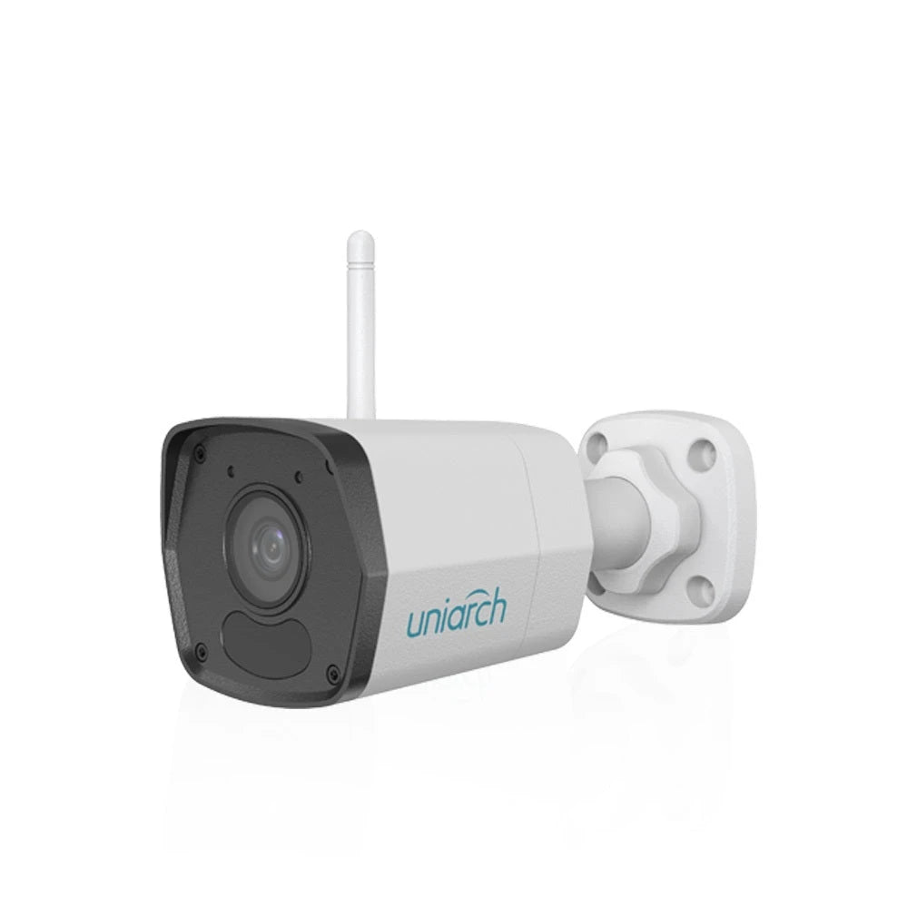 CAMARA IP BULLET WIFI UNIARCH UHO-B1R-M2F3 2MP / ULTRA 265 / DC 12V / DWDR / LENTE FIJO DE 2.8 MM / IR HASTA 30M / MICROFONO INCORPORADO / HUMAN BODY DETECTION / DETECCION DE AUDIO / DETECCION DE MOVIMIENTO / SOPORTA MICRO SD / HASTA 128 GB / COMPATIBL...-Cámaras IP-UNIARCH BY UNV-Bsai Seguridad & Controles