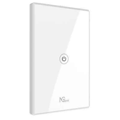 NGTECO NGS101 - APAGADOR INTELIGENTE WIFI 1 BOTÓN TOUCH / CONTROL REMOTO VÍA APP / CONTROL POR VOZ / TEMPORIZADOR / PANEL TÁCTIL DE ALTA SENSIBILIDAD / WIFI 2.4 GHZ / SE REQUIERE CABLE NEUTRO / COMPATIBLE CON ALEXA Y ASISTENTE DE GOOGLE-Control de Iluminación-ZKTECO-Bsai Seguridad & Controles