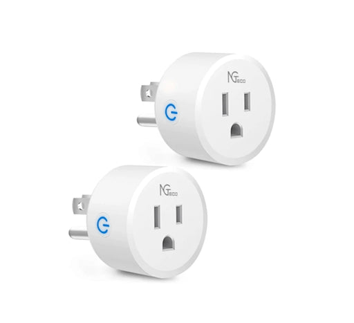 NGTECO NGP300PAQ2 - PAQUETE DE 2 CONTACTOS INTELIGENTES WIFI / CONTROL REMOTO VÍA APP / FUNCIÓN DE TEMPORIZACIÓN / COMPATIBLE CON AMAZON ALEXA Y ASISTENTE DE GOOGLE-Control de Iluminación-ZKTECO-ZKT3940002-Bsai Seguridad & Controles