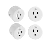 NGTECO NGP300PAQ4 - PAQUETE DE 4 CONTACTOS INTELIGENTES WIFI / CONTROL REMOTO VÍA APP / FUNCIÓN DE TEMPORIZACIÓN / COMPATIBLE CON AMAZON ALEXA Y ASISTENTE DE GOOGLE-Control de Iluminación-ZKTECO-Bsai Seguridad & Controles