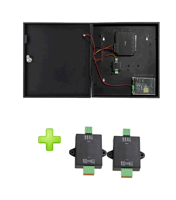 ZKTECO C2260WRPACK - PANEL DE CONTROL DE ACCESO DE SOLO TARJETA PARA 2 PUERTAS CON CONVERTIDOR DE 485 A WIEGAND / CONTROLA HASTA 10 PUERTAS INCORPORANDO EXPANSOR DM10 / COMUNICACIÓN TCP/IP / COMPATIBLE CON BIOSECURITY Y BIOACCESS-Paneles de Control-ZKTECO-Bsai Seguridad & Controles