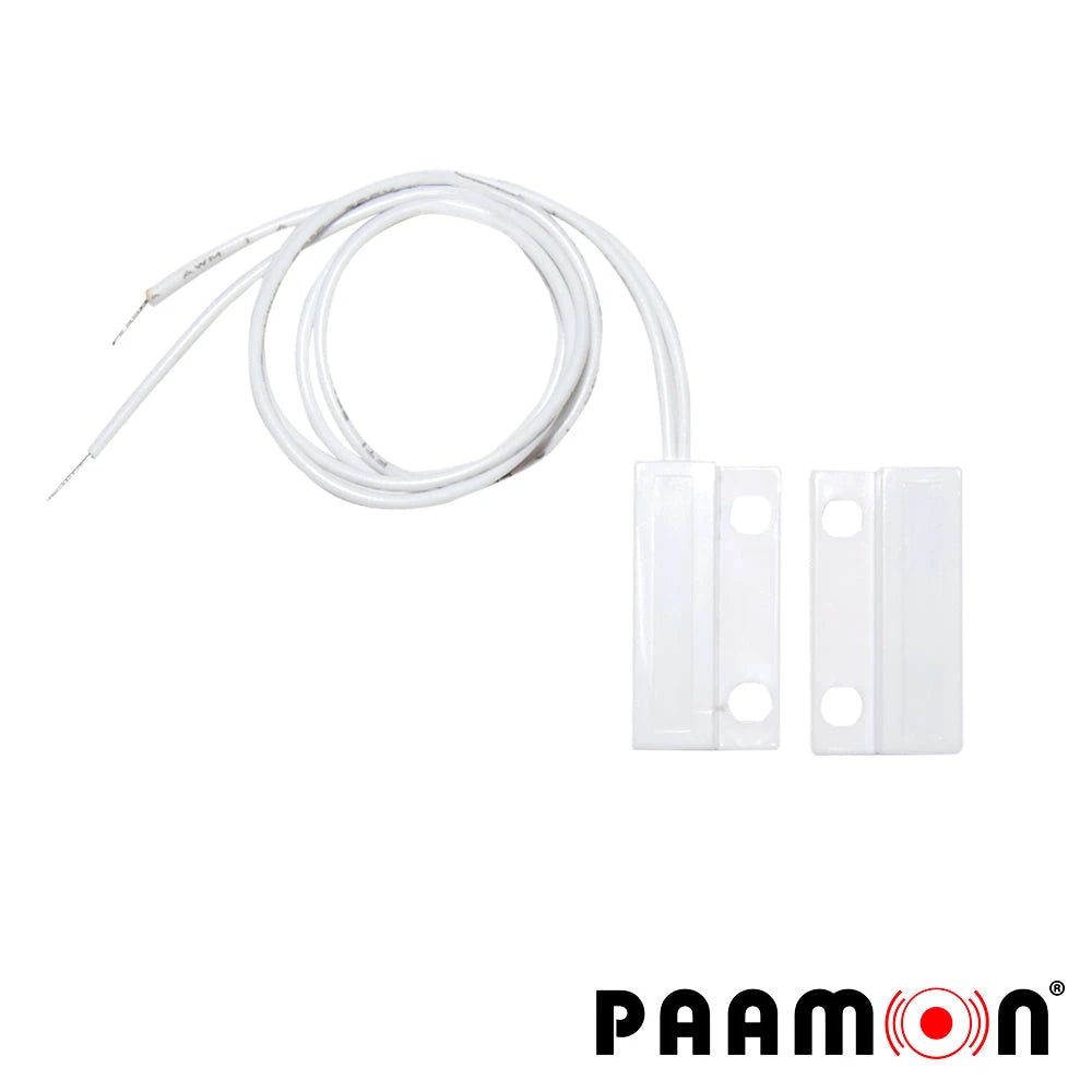 CONTACTO MAGNETICO PAAMON PM-MGN21 ALAMBRICO/ MATERIAL ABS/ COLOR BLANCO/PARA PUERTAS Y VENTANAS/ IDEAL PARA SISTEMAS RESIDENCIALES/ SALIDA DE ALARMA NC/ COMPATIBLE CON CUALQUIER SISTEMA DE ALARMA-Detectores / Sensores-PAAMON-Bsai Seguridad & Controles