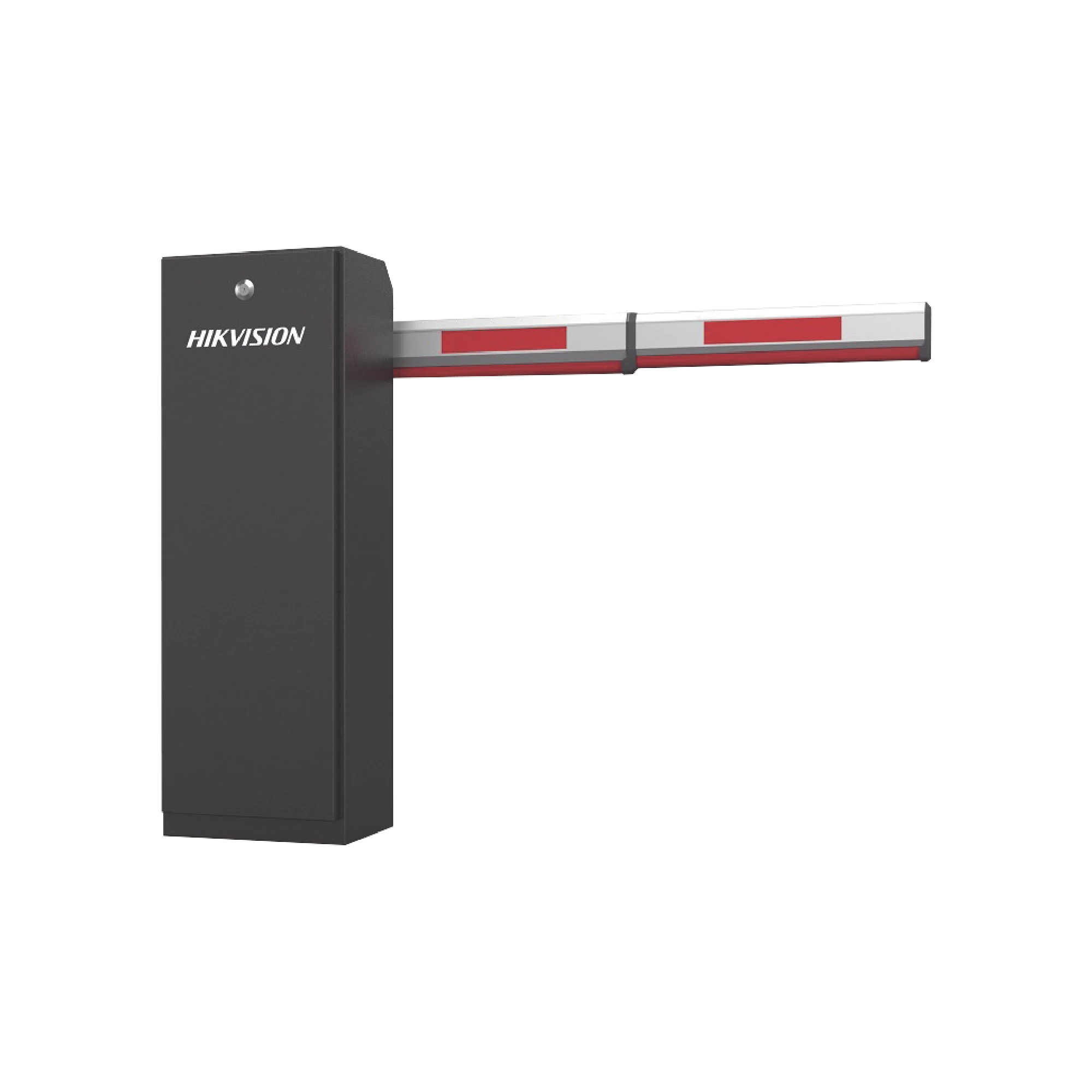BARRERA VEHICULAR DERECHA CON BRAZO INCLUIDO AJUSTABLE DE 2 A 4 MTS / APERTURA EN 3 SEGUNDOS / COMPATIBLE CON CUALQUIER SISTEMA DE CONTROL DE ACCESO-Acceso Vehicular-HIKVISION-Bsai Seguridad & Controles
