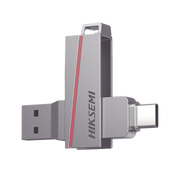 MEMORIA USB DUAL DE 128 GB / USB-C Y USB-A / TRANSFERENCIA DE ALTA VELOCIDAD / METÁLICA / COMPATIBLE CON DISPOSITIVOS MÓVILES, WINDOWS, MAC Y LINUX-Servidores / Almacenamiento / Cómputo-HIKSEMI BY HIKVISION-Bsai Seguridad & Controles