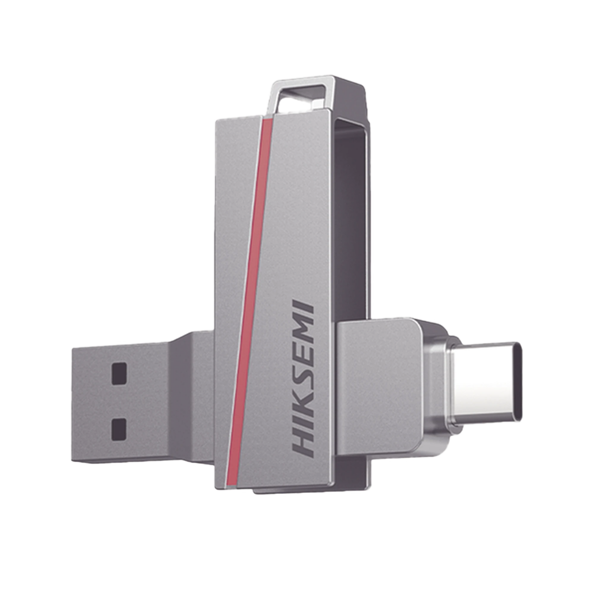 MEMORIA USB DUAL DE 128 GB / USB-C Y USB-A / TRANSFERENCIA DE ALTA VELOCIDAD / METÁLICA / COMPATIBLE CON DISPOSITIVOS MÓVILES, WINDOWS, MAC Y LINUX-Servidores / Almacenamiento / Cómputo-HIKSEMI BY HIKVISION-Bsai Seguridad & Controles