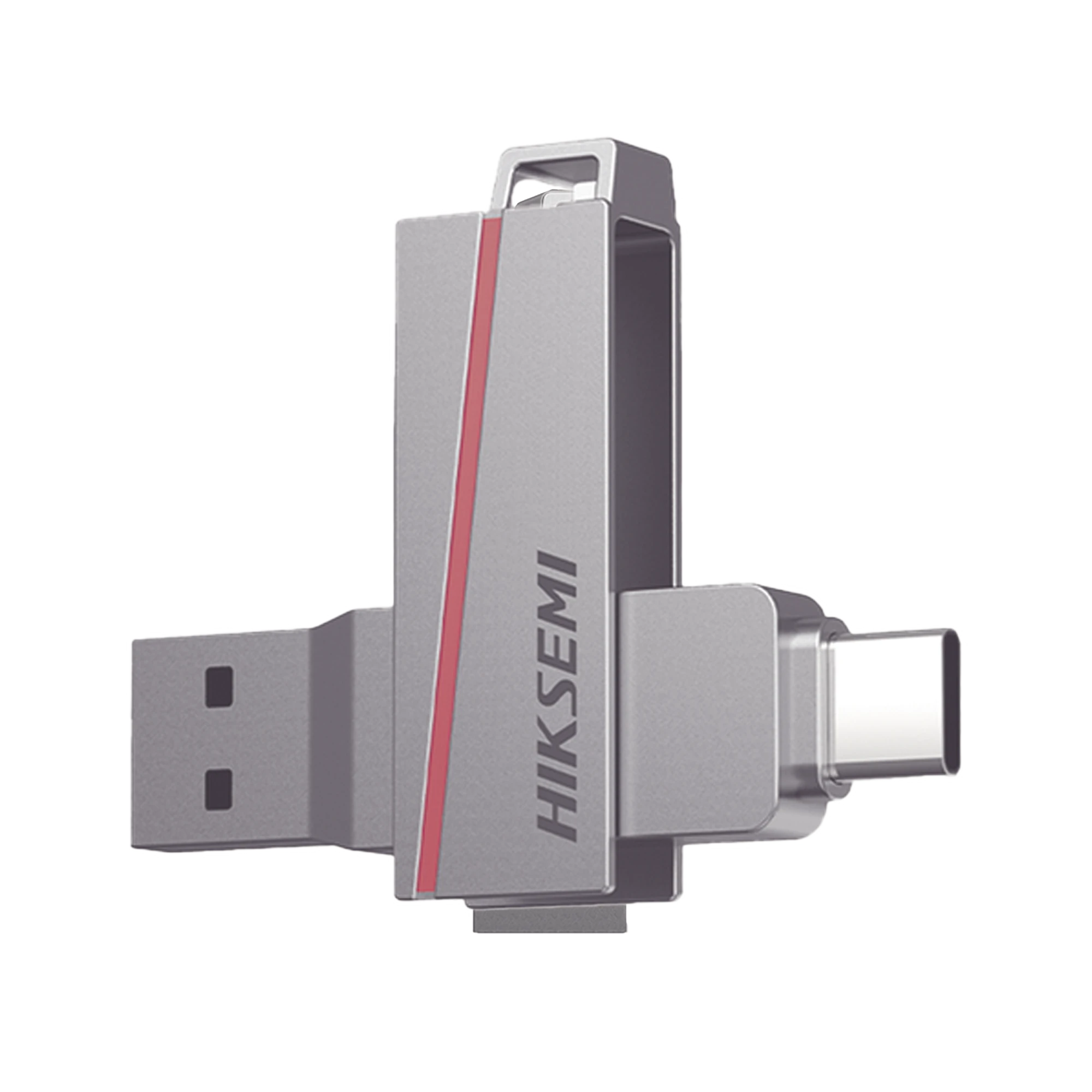 MEMORIA USB DUAL DE 256 GB / USB-C Y USB-A / TRANSFERENCIA DE ALTA VELOCIDAD / METÁLICA / COMPATIBLE CON DISPOSITIVOS MÓVILES, WINDOWS, MAC Y LINUX-Servidores / Almacenamiento / Cómputo-HIKSEMI BY HIKVISION-Bsai Seguridad & Controles