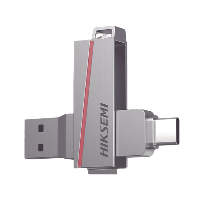 MEMORIA USB DUAL DE 256 GB / USB-C Y USB-A / TRANSFERENCIA DE ALTA VELOCIDAD / METÁLICA / COMPATIBLE CON DISPOSITIVOS MÓVILES, WINDOWS, MAC Y LINUX-Servidores / Almacenamiento / Cómputo-HIKSEMI by HIKVISION-HS-USB-E307C/256G-Bsai Seguridad & Controles