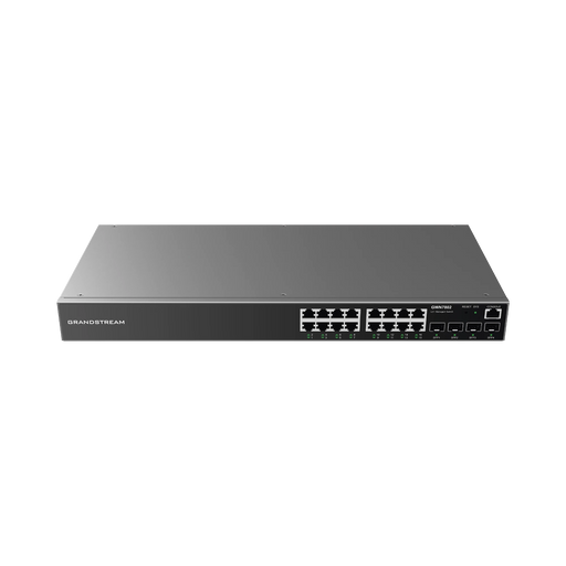 SWITCH GIGABIT ADMINISTRABLE / 16 PUERTOS 10/100/1000 MBPS + 4 PUERTOS SFP UPLINK / COMPATIBLE CON GWN CLOUD.-Networking-GRANDSTREAM-GWN7802-Bsai Seguridad & Controles