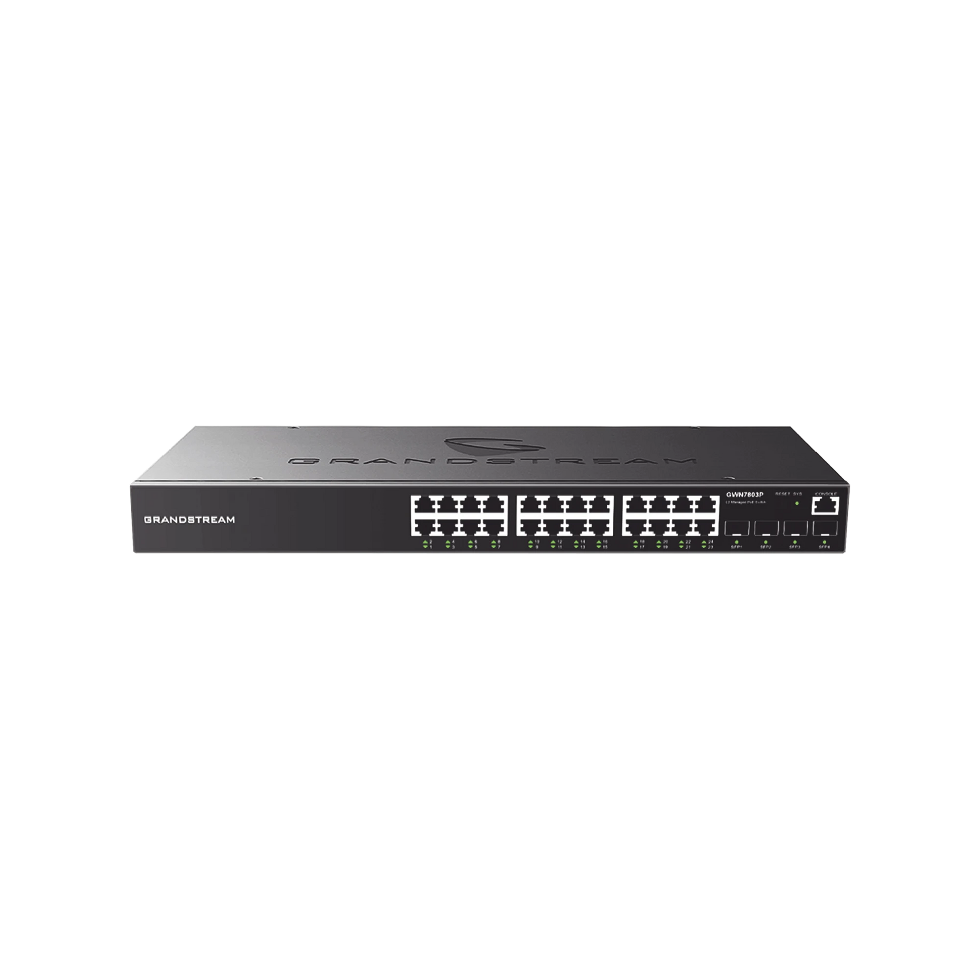 SWITCH GIGABIT ADMINISTRABLE / 24 PUERTOS 10/100/1000 MBPS + 4 PUERTOS SFP UPLINK / COMPATIBLE CON GWN CLOUD.-Networking-GRANDSTREAM-Bsai Seguridad & Controles