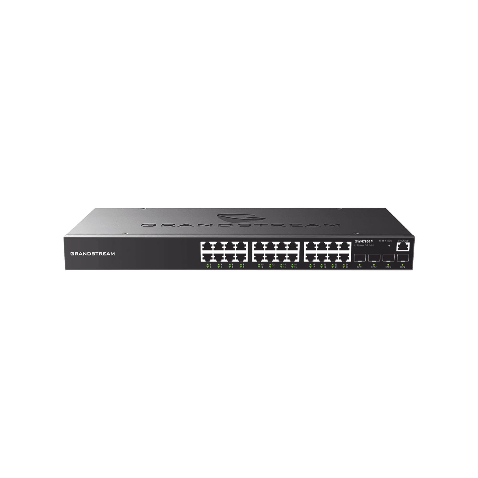 SWITCH GIGABIT ADMINISTRABLE / 24 PUERTOS 10/100/1000 MBPS + 4 PUERTOS SFP UPLINK / COMPATIBLE CON GWN CLOUD.-Networking-GRANDSTREAM-Bsai Seguridad & Controles