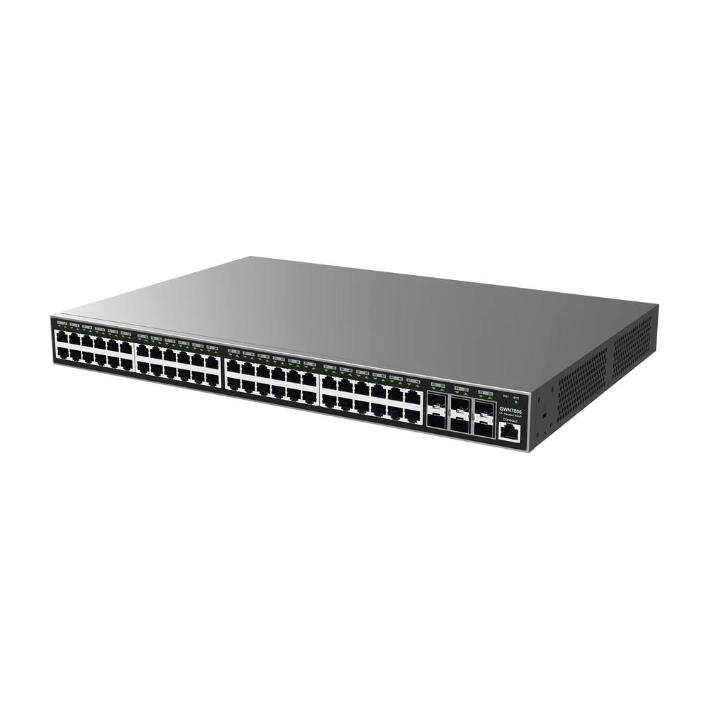 SWITCH GIGABIT ADMINISTRABLE / 48 PUERTOS 10/100/1000 MBPS + 6 PUERTOS SFP+ / COMPATIBLE CON GWN CLOUD.-Networking-GRANDSTREAM-Bsai Seguridad & Controles