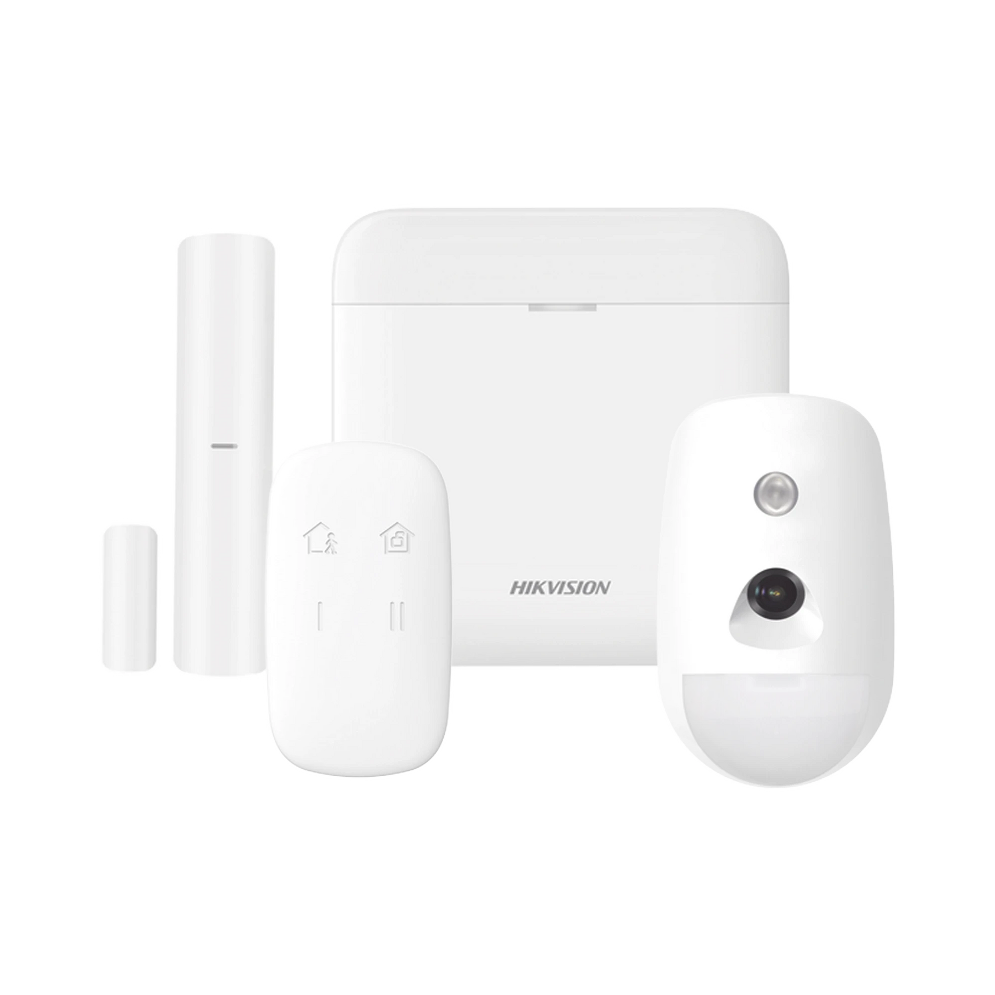 (AX PRO) KIT DE ALARMA AX PRO / INCLUYE: 1 HUB / 1 SENSOR PIR CON CÁMARA / 1 CONTACTO MAGNÉTICO / 1 CONTROL REMOTO / WIFI / COMPATIBLE CON HIK-CONNECT P2P-Alarmas-HIKVISION-Bsai Seguridad & Controles