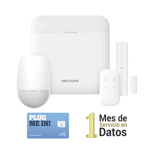 (AX PRO) KIT DE ALARMA AX PRO CON GSM (3G/4G) / INCLUYE: 1 HUB / 1 SENSOR PIR / 1 CONTACTO MAGNÉTICO / 1 CONTROL REMOTO /1 MICROSIM30M2M INCLUYE 1 MES DE SERVICIO/ WI-FI / COMPATIBLE CON HIK-CONNECT P2P-Alarmas-HIKVISION-DS-PWA48-KSD-Bsai Seguridad & Controles