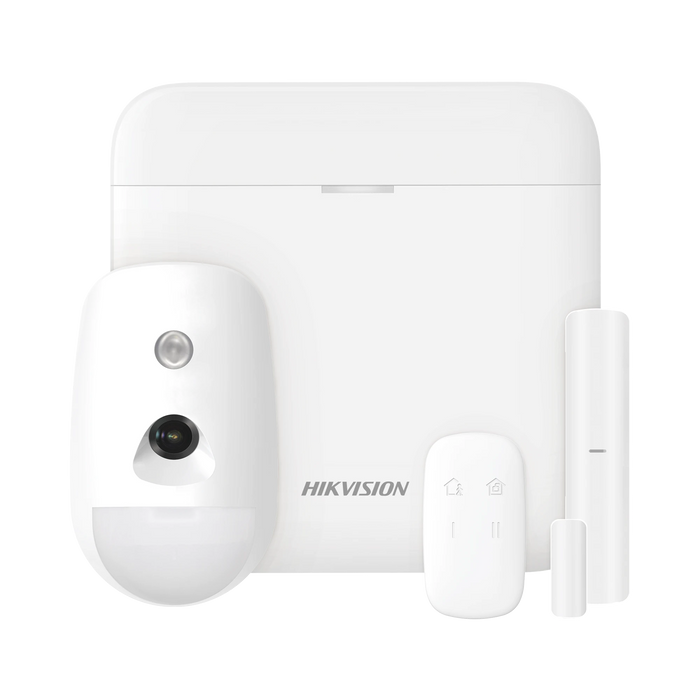 (AX PRO) KIT DE ALARMA AX PRO CON GSM (3G/4G) / INCLUYE: 1 HUB / 1 SENSOR PIR CON CÁMARA / 1 CONTACTO MAGNÉTICO / 1 CONTROL REMOTO / WIFI / COMPATIBLE CON HIK-CONNECT P2P-Alarmas-HIKVISION-DS-PWA48-KS-CAM-Bsai Seguridad & Controles