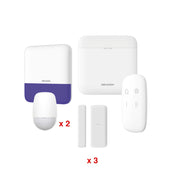 (AX PRO) KIT DE ALARMA AXP RO / INCLUYE: 1 HUB / 2 SENSORES PIR / 3 CONTACTOS MAGNÉTICOS MINI / 1 CONTROL REMOTO / 1 SIRENA INALAMBRICA EXTERIOR / WIFI / COMPATIBLE CON HIK-CONNECT P2P-Alarmas-HIKVISION-Bsai Seguridad & Controles