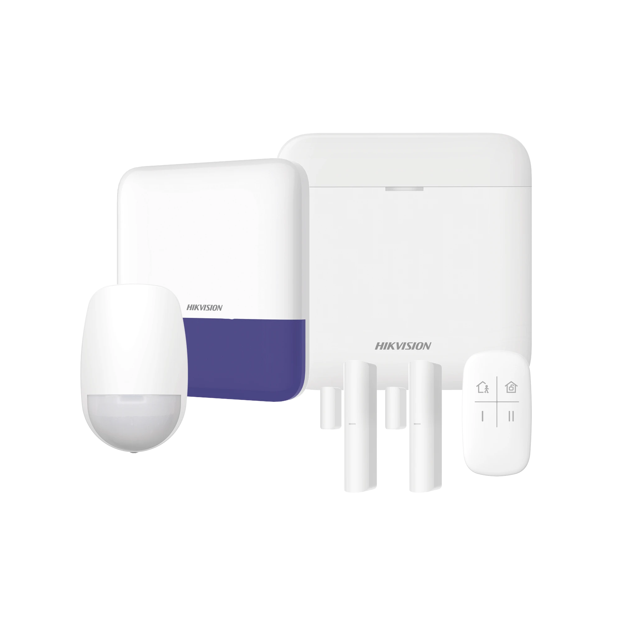 (AX PRO) KIT DE ALARMA AX PRO / INCLUYE: 1 HUB CON BATERIA DE RESPALDO / 1 SENSORES PIR / 2 CONTACTOS MAGNÉTICOS / 1 CONTROL REMOTO / 1 SIRENA INALAMBRICA EXTERIOR / WIFI / COMPATIBLE CON HIK-CONNECT P2P-Paneles de Alarma y Accesorios Hikvision-HIKVISION-Bsai Seguridad & Controles