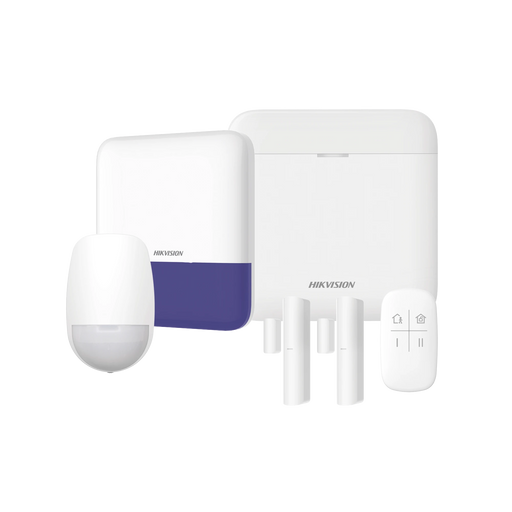 (AX PRO) KIT DE ALARMA AX PRO / INCLUYE: 1 HUB CON BATERIA DE RESPALDO / 1 SENSORES PIR / 2 CONTACTOS MAGNÉTICOS / 1 CONTROL REMOTO / 1 SIRENA INALAMBRICA EXTERIOR / WIFI / COMPATIBLE CON HIK-CONNECT P2P-Paneles de Alarma y Accesorios Hikvision-HIKVISION-AXPRO-KIT-Bsai Seguridad & Controles