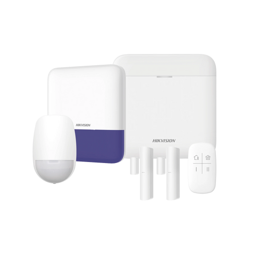 (AX PRO) KIT DE ALARMA AX PRO CON GSM (3G/4G) / INCLUYE: 1 HUB CON BATERIA DE RESPALDO / 1 SENSORES PIR / 2 CONTACTOS MAGNÉTICOS / 1 CONTROL REMOTO / 1 SIRENA INALAMBRICA EXTERIOR / WIFI / COMPATIBLE CON HIK-CONNECT P2P-Paneles de Alarma y Accesorios Hikvision-HIKVISION-AXPRO-KIT-GSM-Bsai Seguridad & Controles