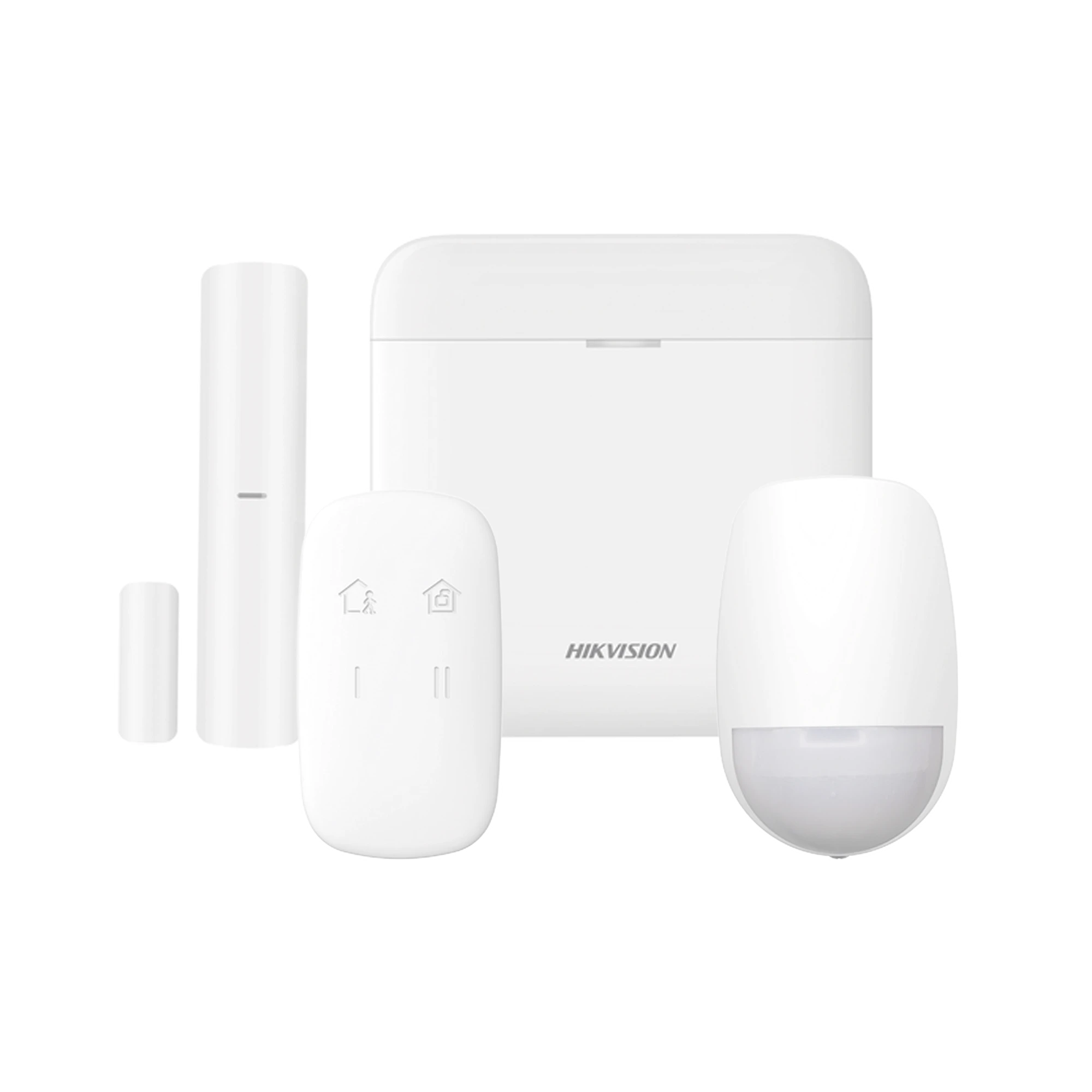 (AX PRO) KIT DE ALARMA AX PRO / INCLUYE: 1 HUB CON BATERIA DE RESPALDO / 1 SENSOR PIR / 1 CONTACTO MAGNÉTICO / 1 CONTROL REMOTO / WIFI / COMPATIBLE CON HIK-CONNECT P2P-Paneles de Alarma-HIKVISION-Bsai Seguridad & Controles